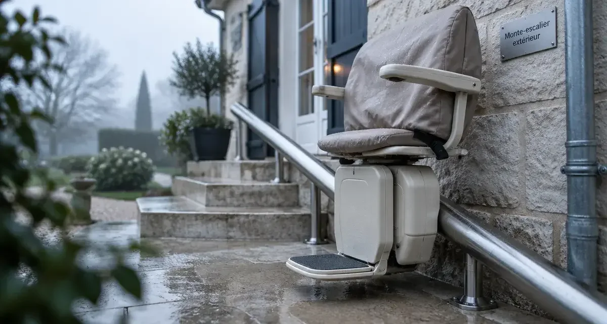 Monte-escalier extérieur : sécuriser vos accès pour rester chez soi en toute sérénité