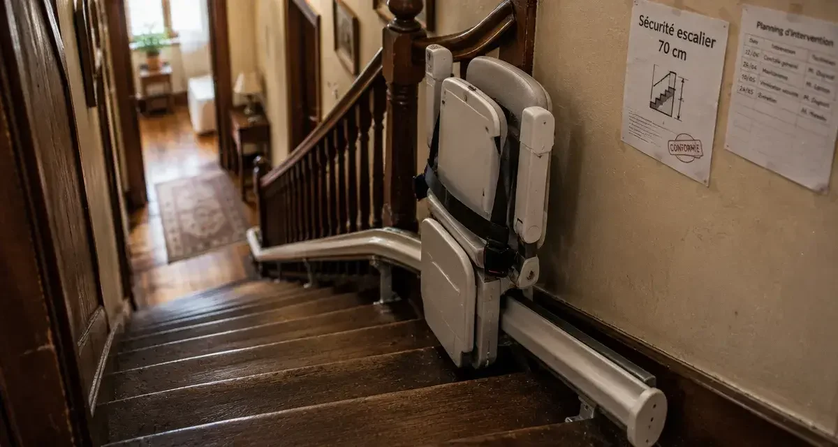 Escalier étroit : comment installer un monte-escalier, sécuriser vos déplacements et financer votre projet ?